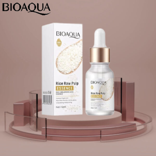 BIOAOUA Hyaluronic Acid Rice Raw Pulp Essence Face Serum 15ml - Image 5