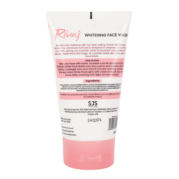 Rivaj Pinkish Whitening Face Wash - Image 3