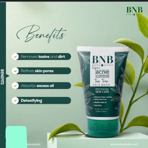 BNB Acne Tea Tree Face Wash - Image 3