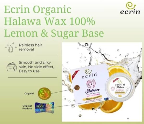 Ecrin Halawa Wax 100% Lemon & Sugar Base | Free Applicator Card - Image 8