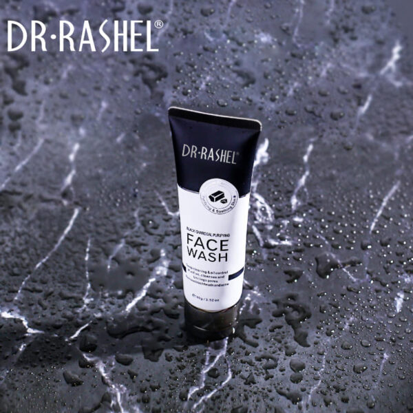 Dr. Rashel Black Charcoal Purifying Face Wash, 100g - Image 4